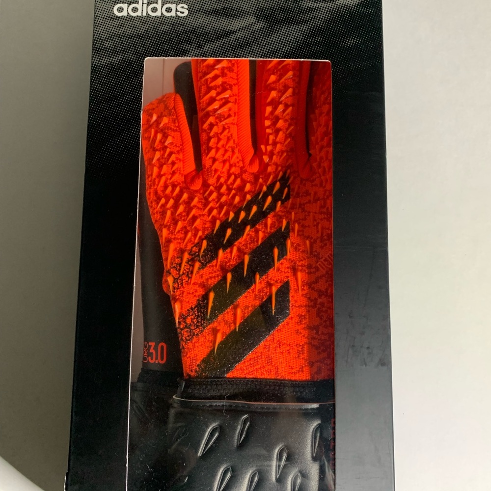 Adidas Predator GL LGE league 3.0 Goalie Gloves Size 11 GR1528 Red Black NEW